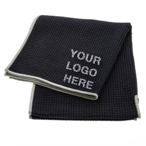 Golf Towel with "your logo here" label