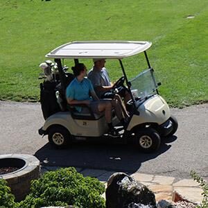 UMC Golf tournament golf cart