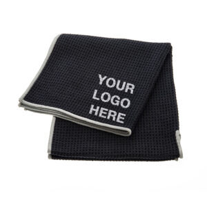 Golf Towel with "your logo here" label